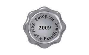 Platinum winner for 'Marketing of Innovation' at European Seal of e-Excellence 2009